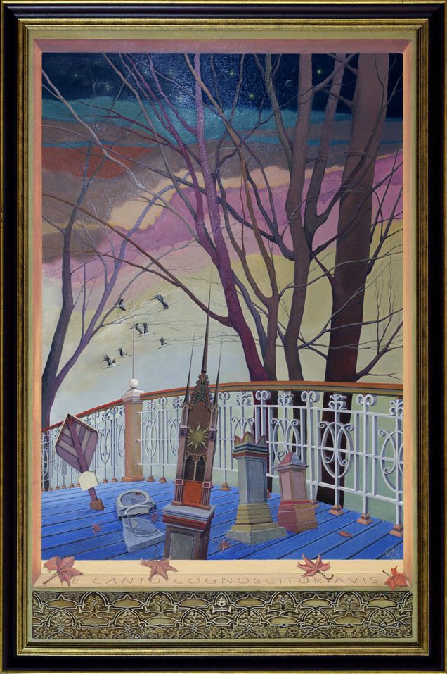 Obraz płaski E CANTU COGNOSCITUR AVIS