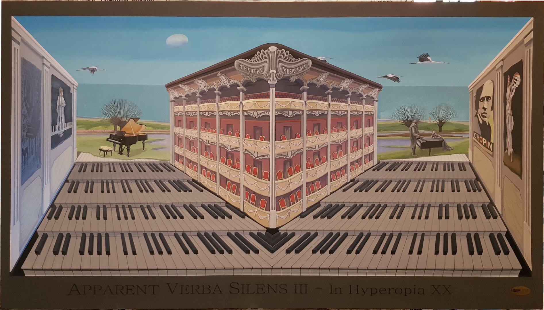 Obraz wypukły APPARENT VERBA SILENS III - In Hyperopia XX