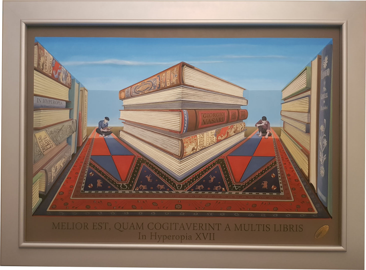 Obraz wypukły MELIOR EST, QUAM COGITAVERINT A MULTIS LIBRIS - In Hyperopia XVII